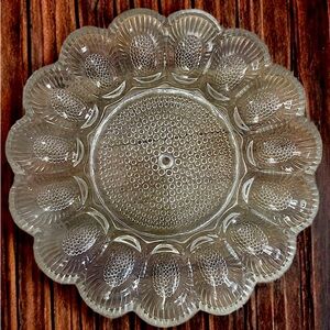 Glass Egg Plate